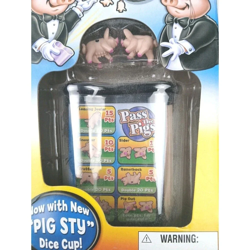 NEW PASS THE PIGS Game Dice Classic Party Pocket Travel Game 2023 NIB ALL AGES